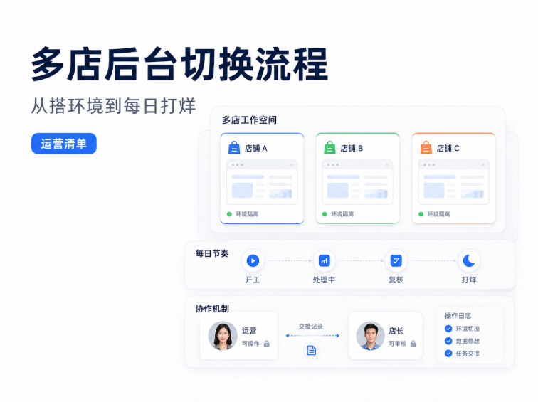 多店铺后台来回切换的操作流程:从环境搭建到每日打烊的完整清单