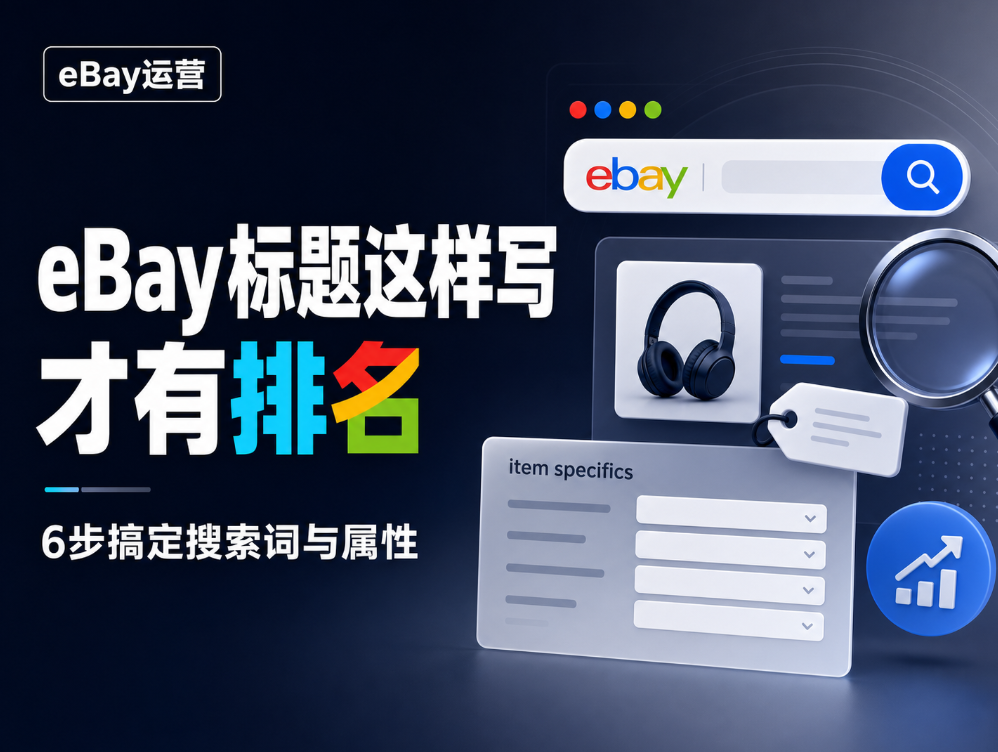 eBay 商品标题怎么写才有排名？6 步搞定买家搜索词、结构和 item specifics
