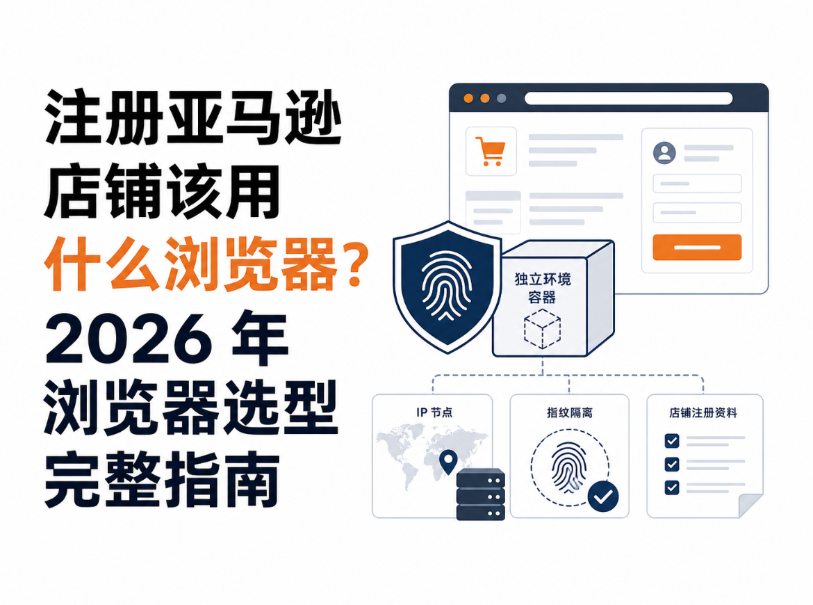 注册亚马逊店铺该用什么浏览器?2026 年浏览器选型完整指南